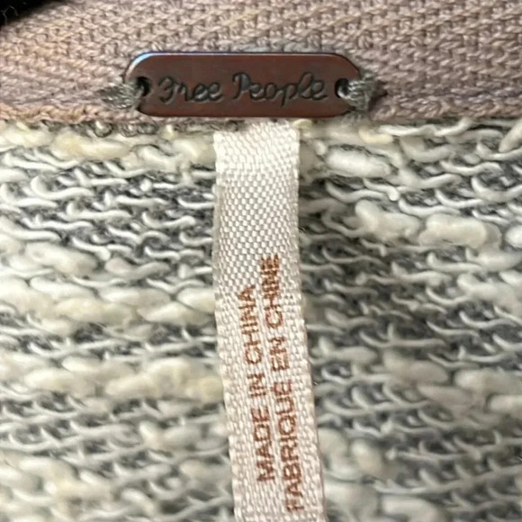 Free people women’s in the loop waterfall open cardigan XS casual warm party Y2K - Picture 4 of 13